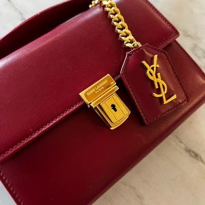Beautiful deep red YSL bag